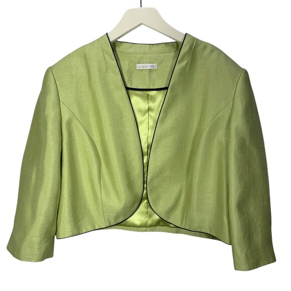 Jacques Vert  lime green jacket bolero size  50 EU Jacques Vert - Picture 1 of 7